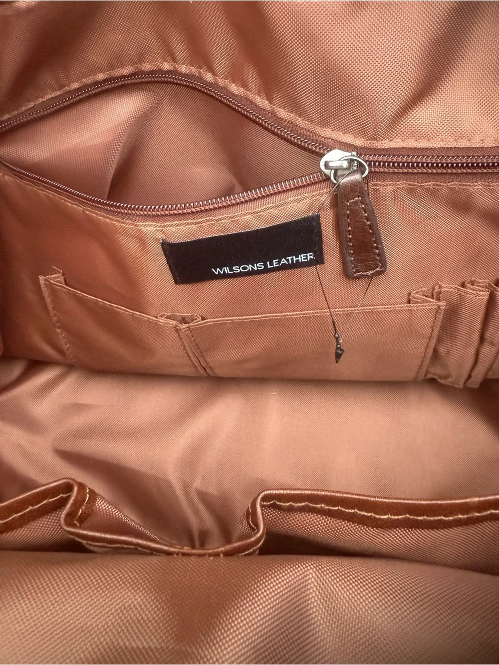 Wilsons Leather Large Retro Brown Travel or Business Bag